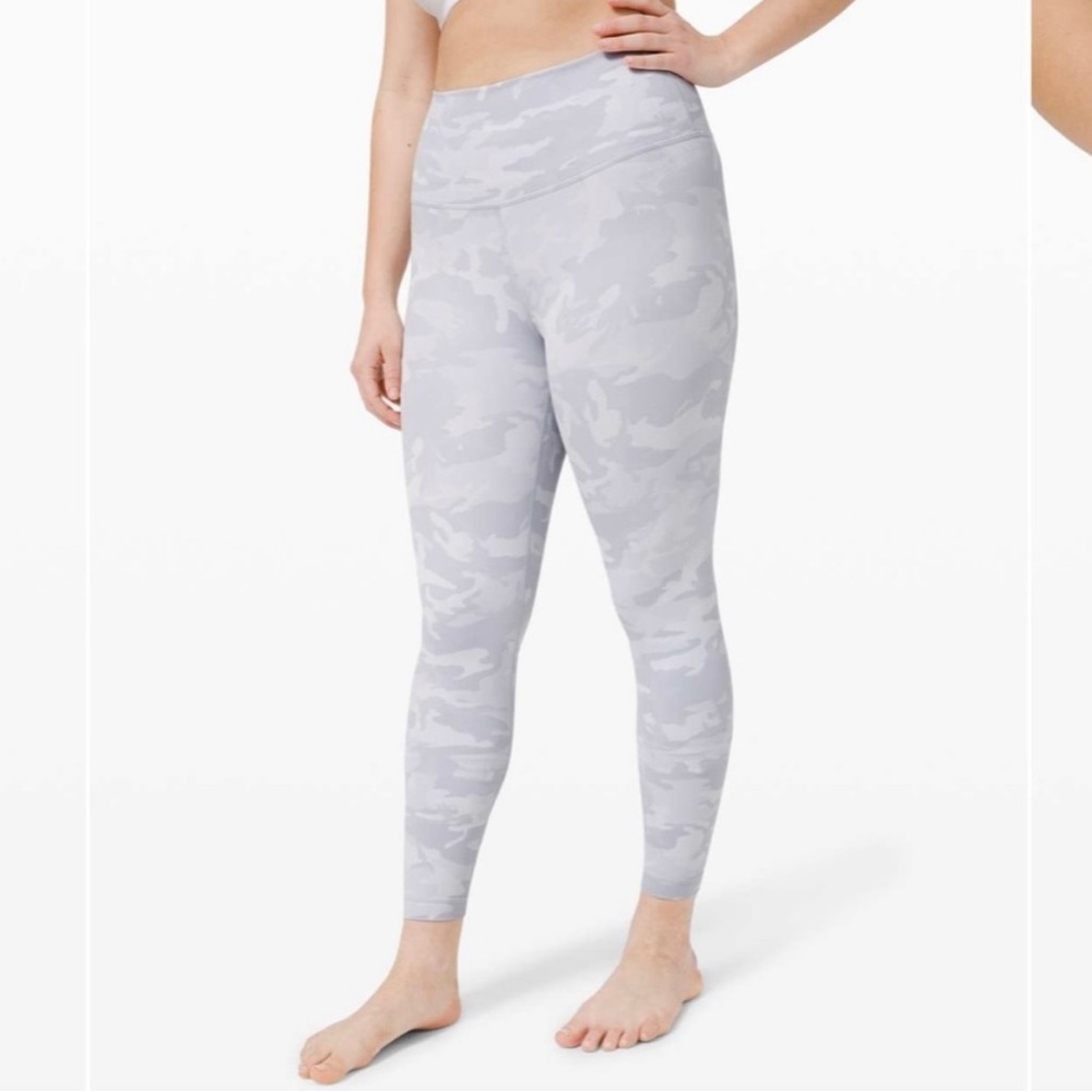 Lululemon 25” Wunder Under Leggings Size 4 -Incognito Camo